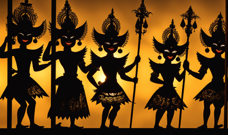 Wayang Kulit Traditional Shadow Puppetry In Indonesia Bali