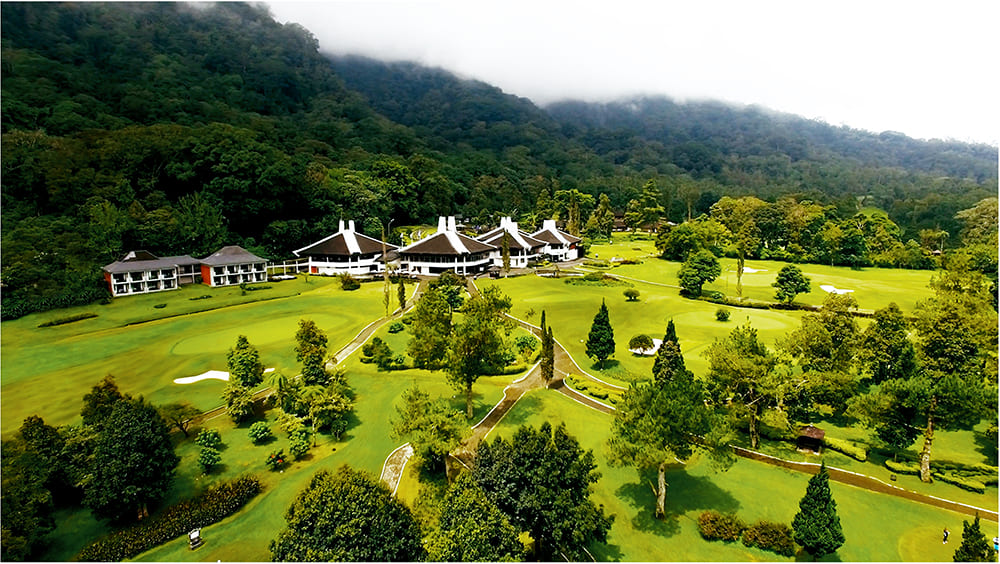 A scenic view of Handara Golf Resorts green