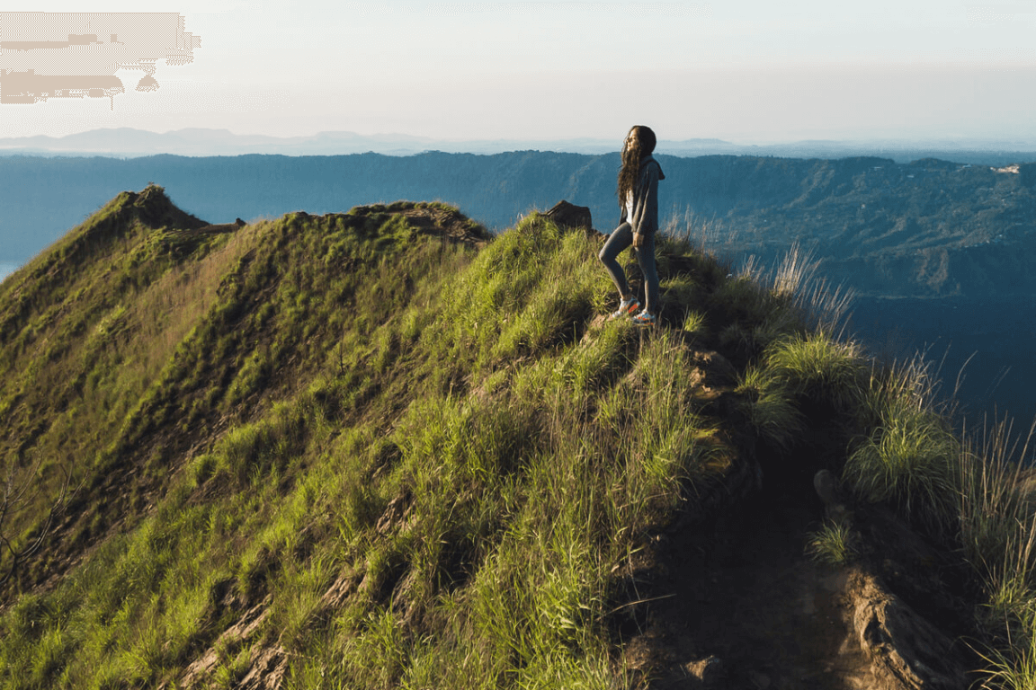 Sunrise over Mount Baturs Summit in Bali