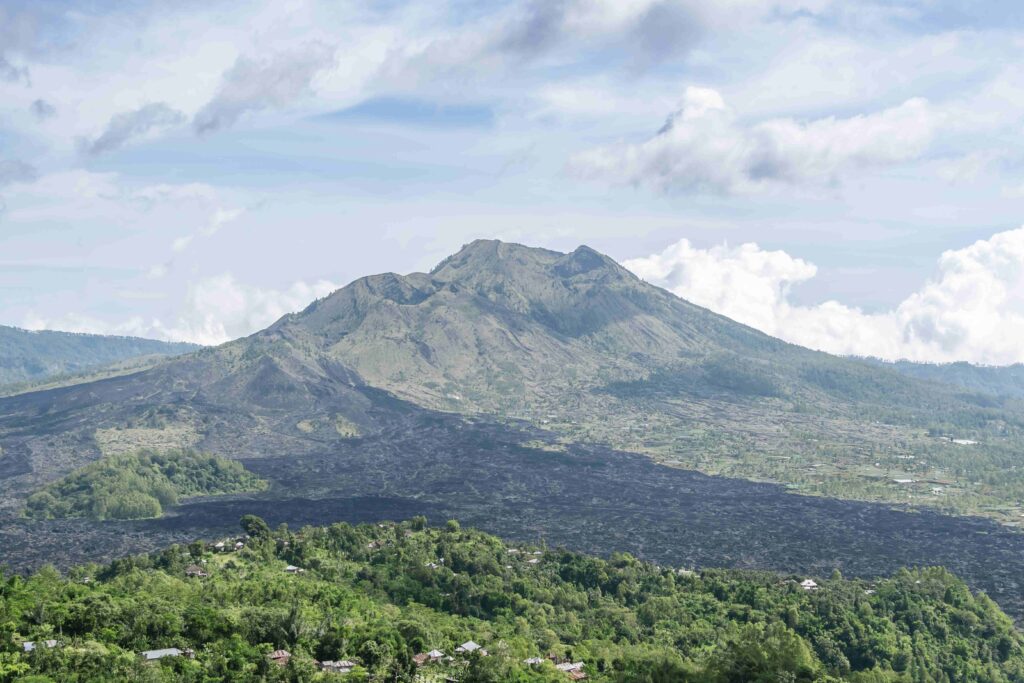 View of the dormant Gunung Batur volcano