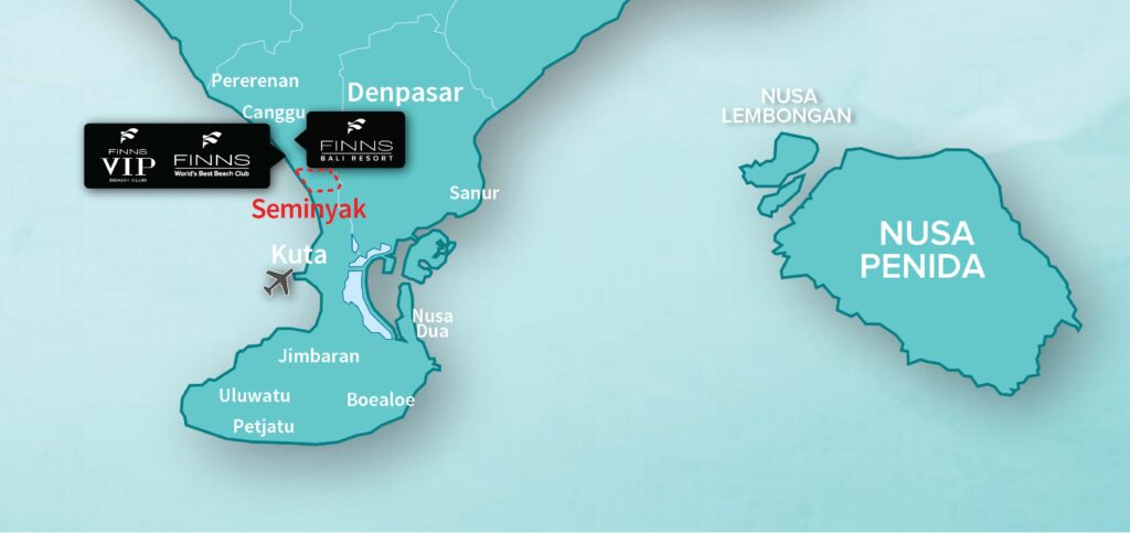 Seminyak FINNS BALI MAP