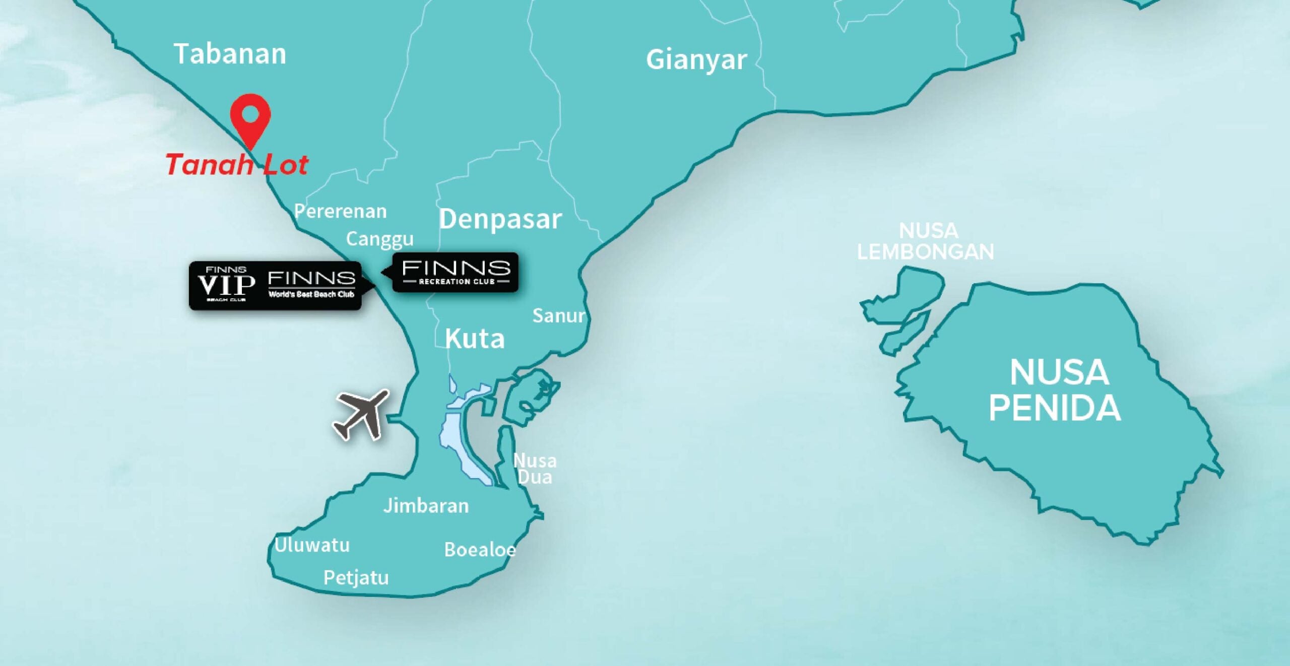 TANAH LOT FINNS BALI MAP