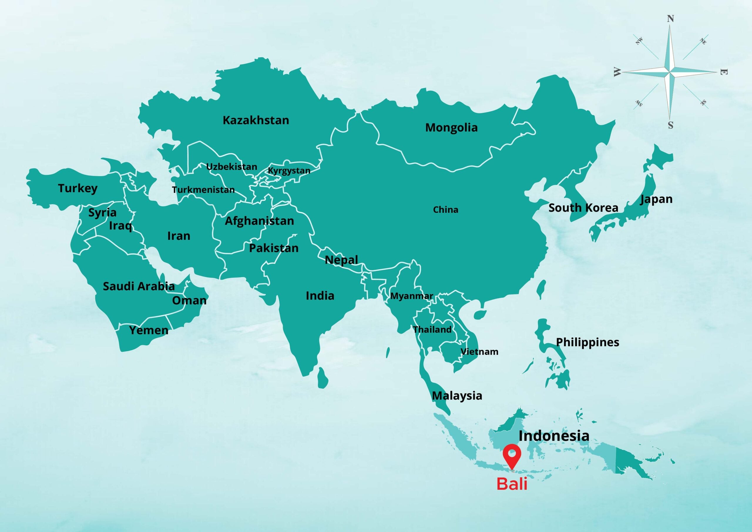 ASIA FINNS BALI MAP II