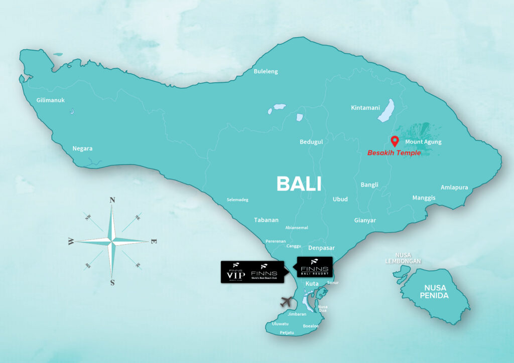 Besakih Temple FINNS BALI MAP