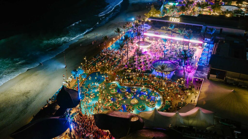 FINNS Beach Club Canggu Drone Night