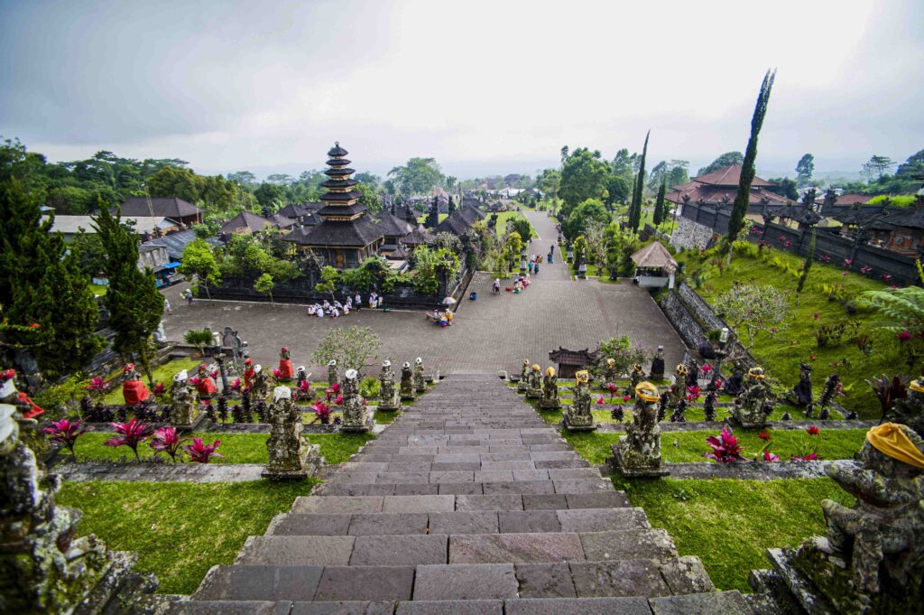 Besakih Temple (Mother Temple of Besakih, Pura Besakih) on the Slopes of Mount Agung, Bali, Indonesi