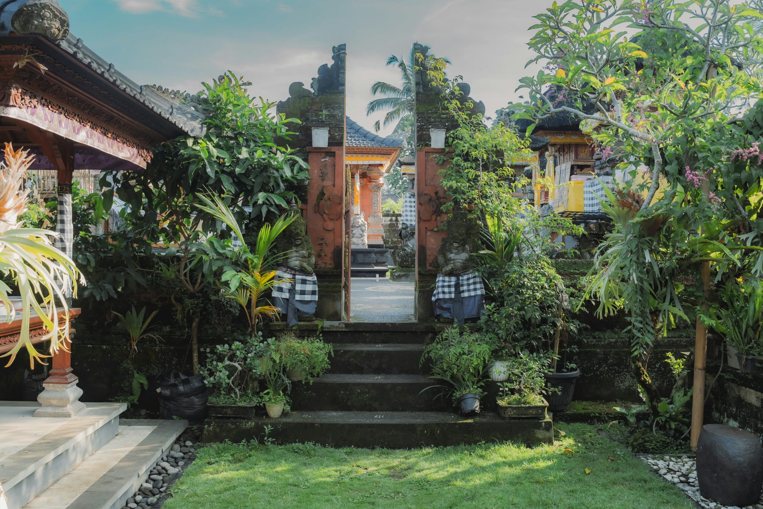 The Entrance Gate of Small Shrine in a Balinese Traditional House