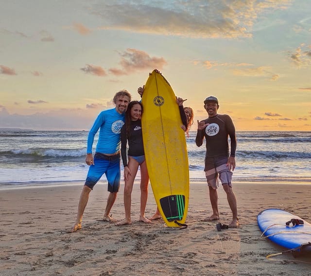 surfing lesson seminyak beach