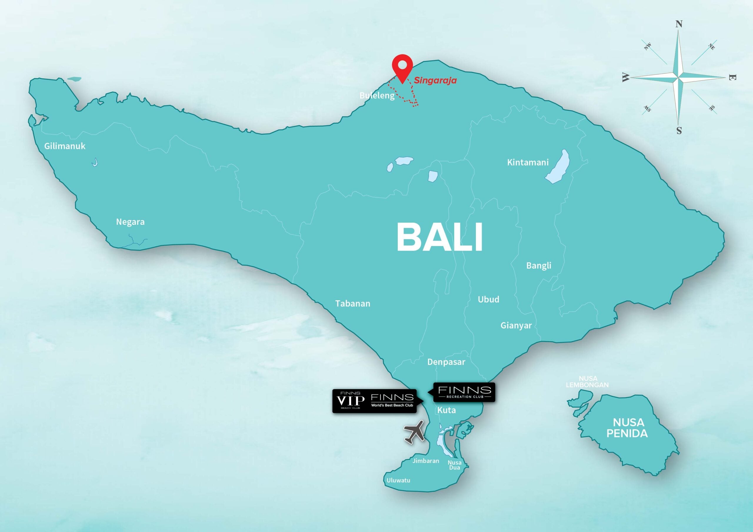 BALI MAP SINGARAJA