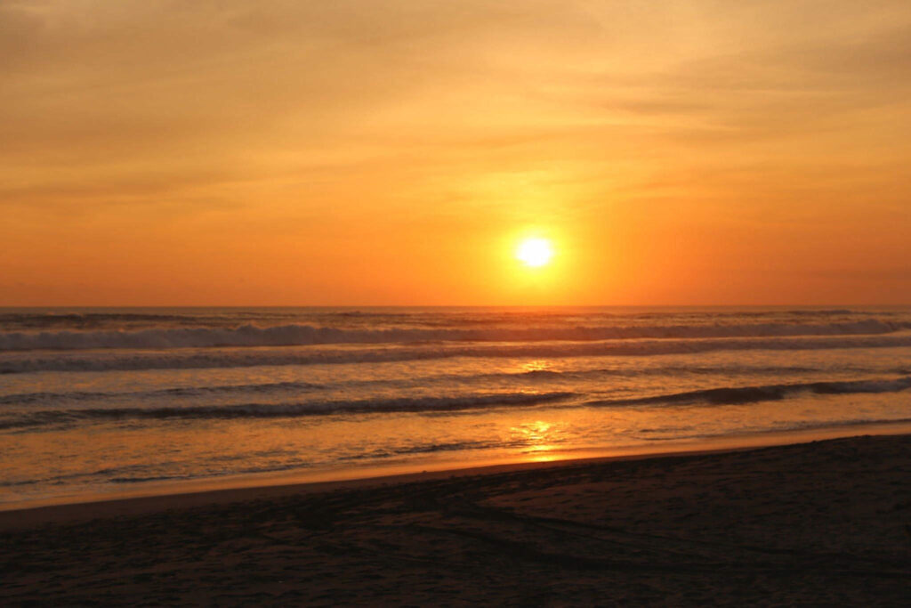 Batu Belig Beach Sunset View