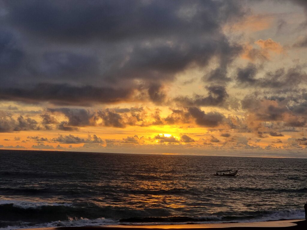 Seseh beach sunset panorama Receiving Purchasing