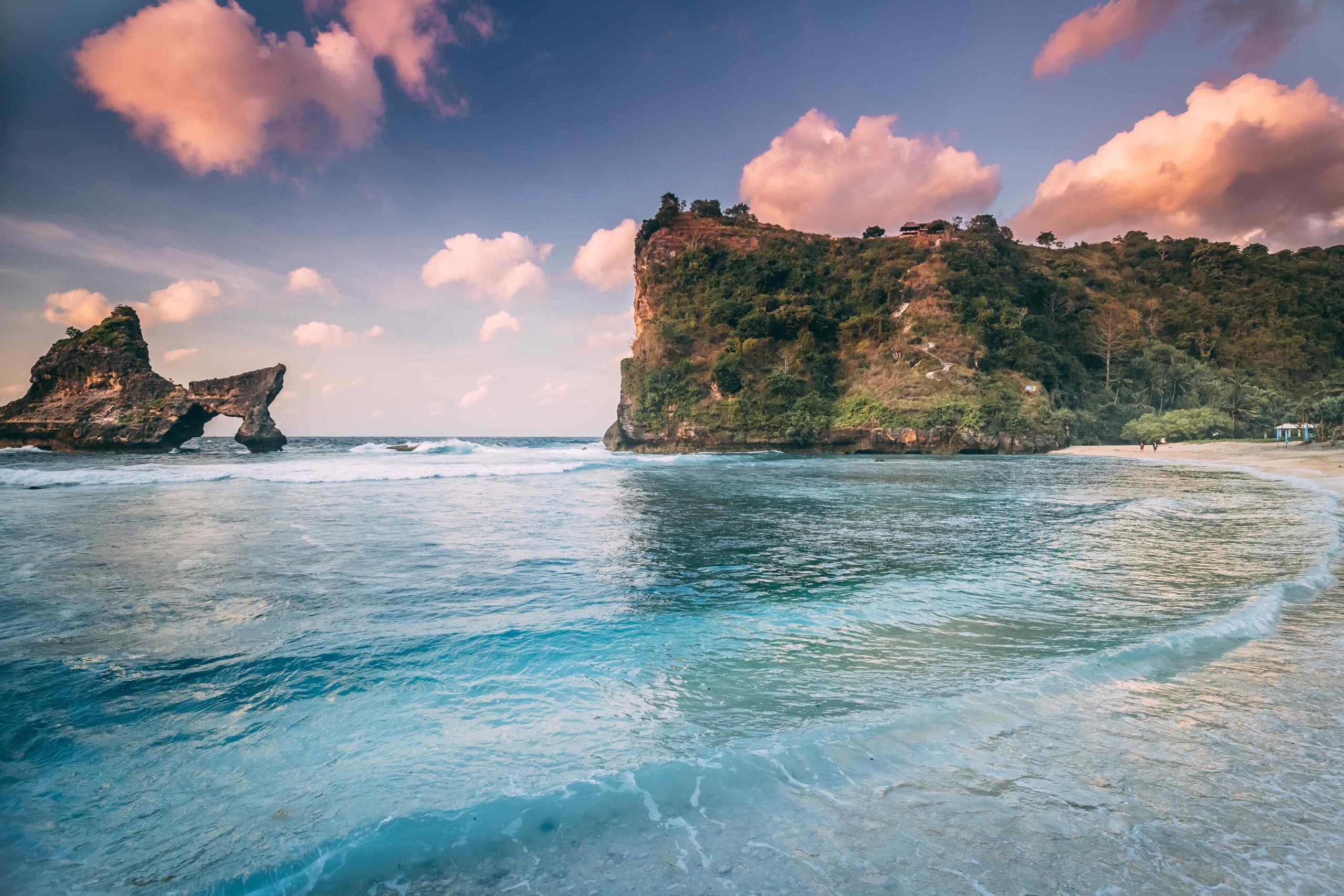atuh beach nusa penida island coastline landscape