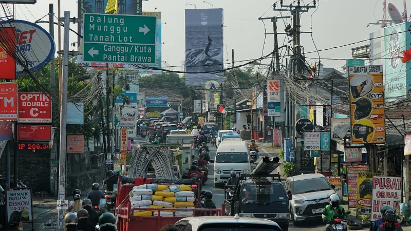 Traffic Jam in Bali