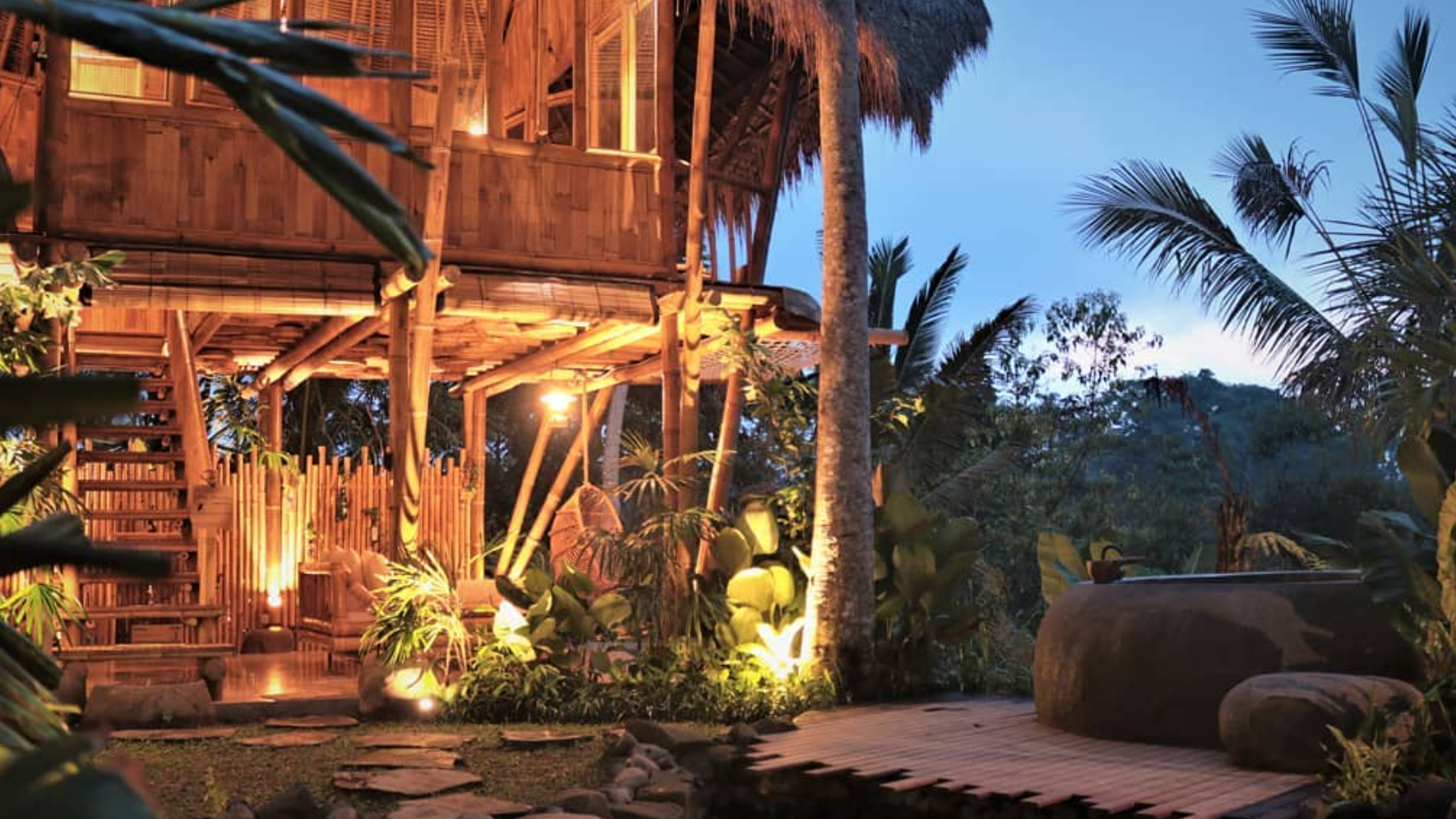 escape in bali bamboo villa