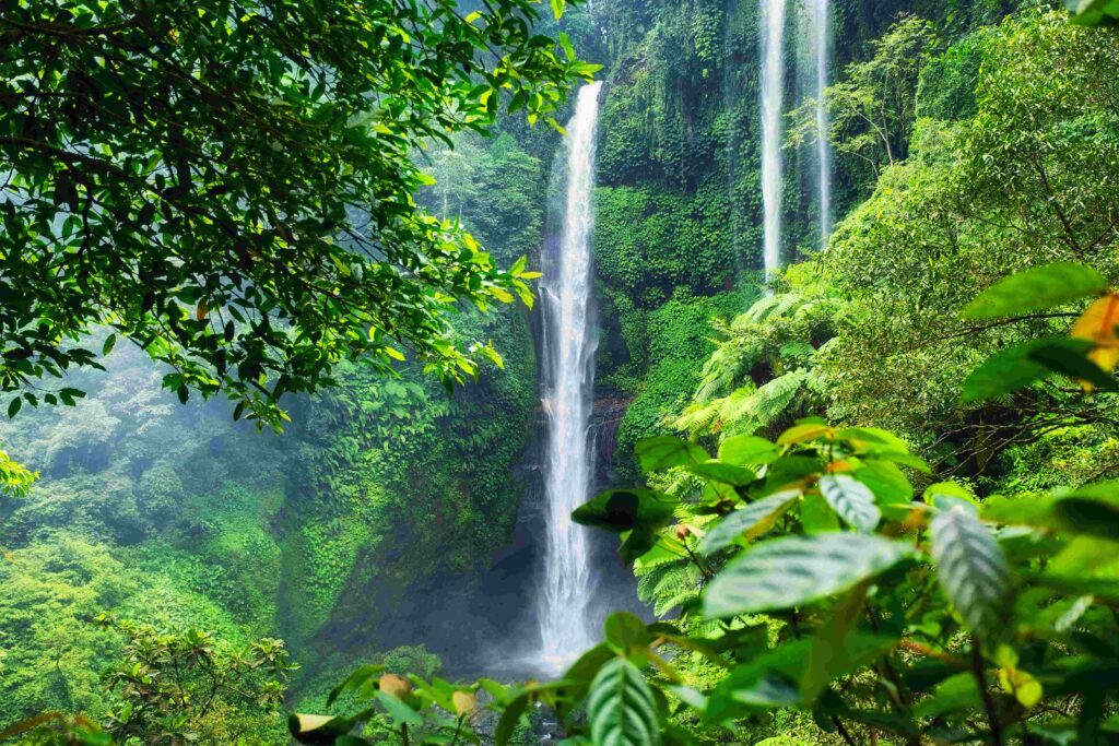 sekumpul waterfall bali island indonesia