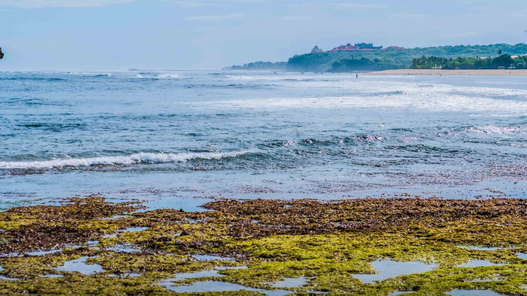 Waves on beautiful Nusa Dua Bali Beach