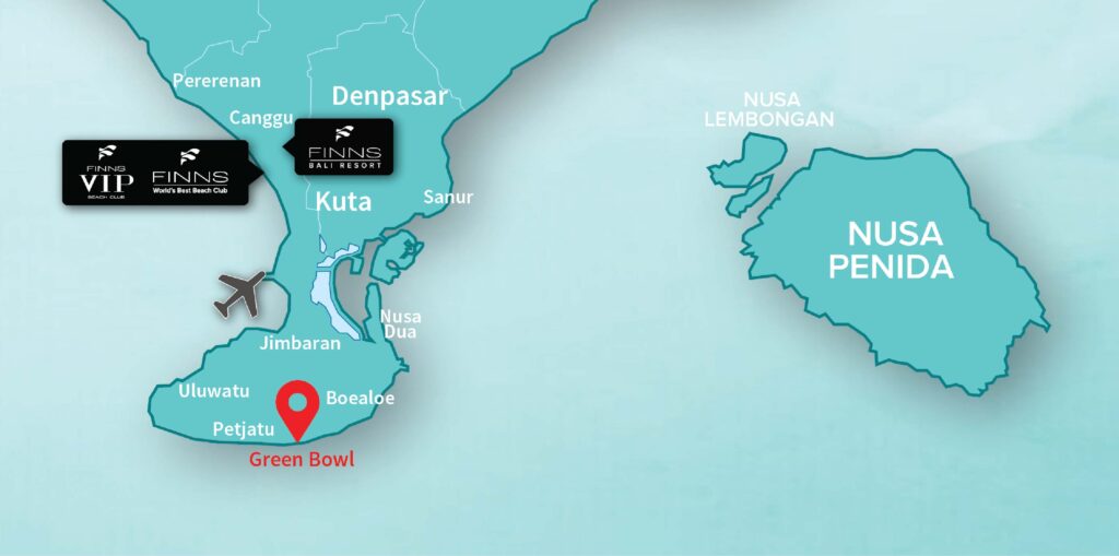 Green Bowl FINNS BALI MAP