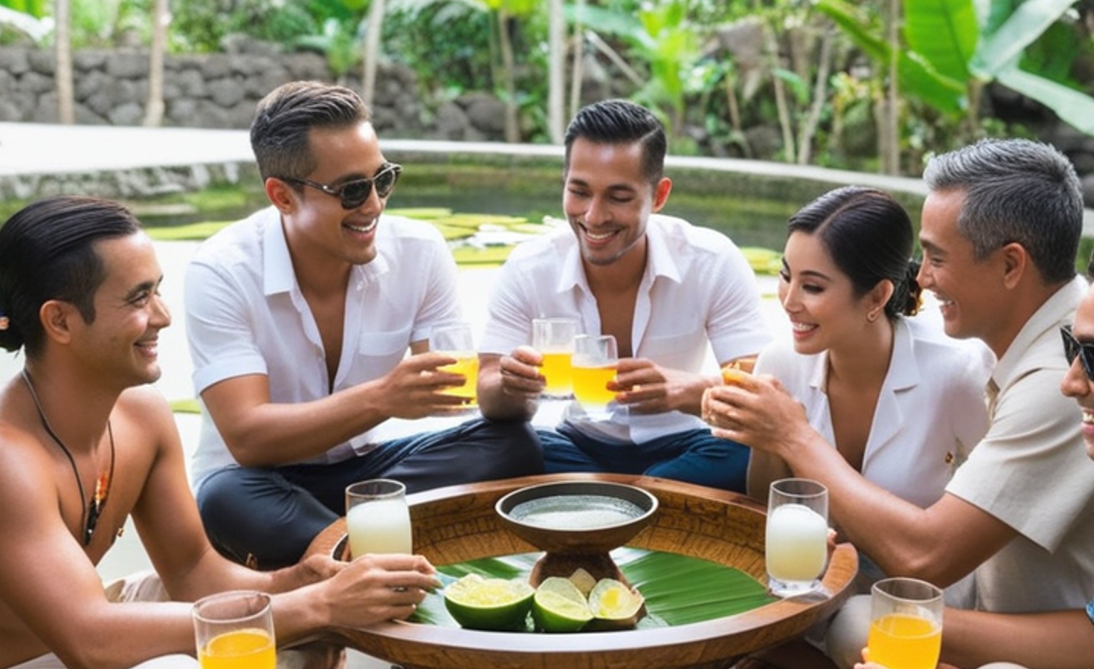 balinese drinking arak