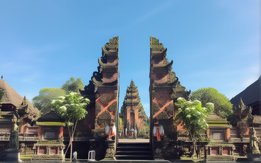 batuan temple in bali sf intricate artwork masterpiece ominous matte painting movie poster gol
