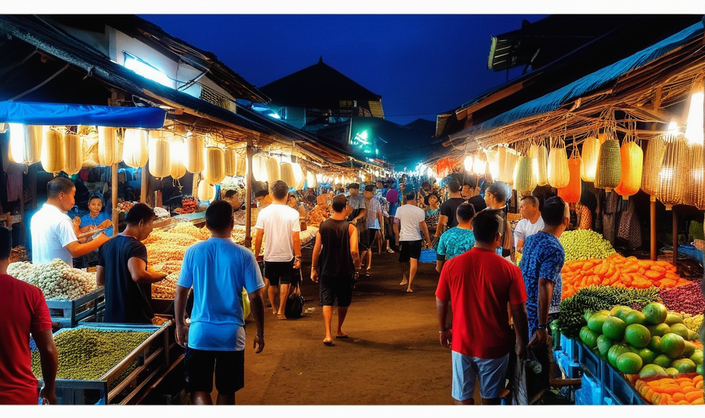 gianyar night market in bali 149752207