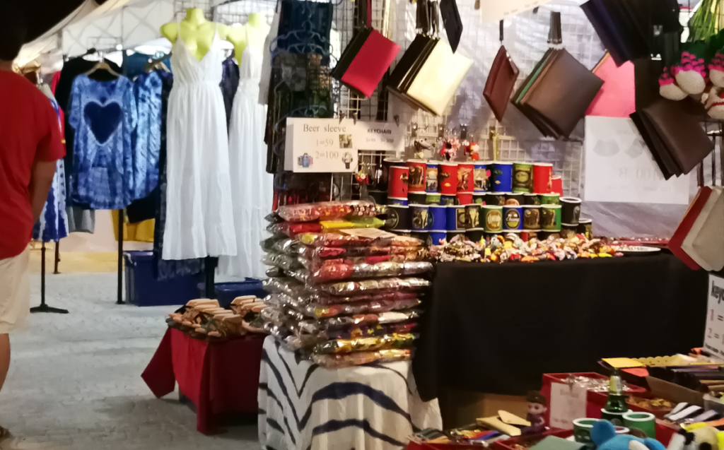 night market stalls