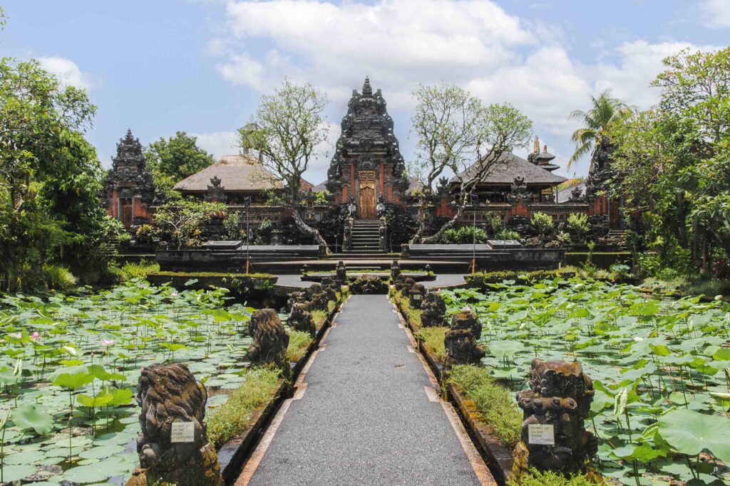 Pura Taman Saraswati Temple in Ubud, Bali, Indonesia