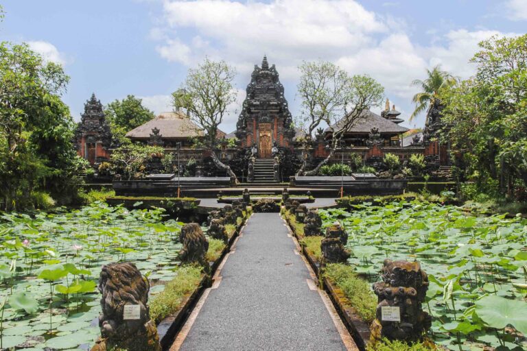 Pura Taman Saraswati Temple in Ubud, Bali, Indonesia