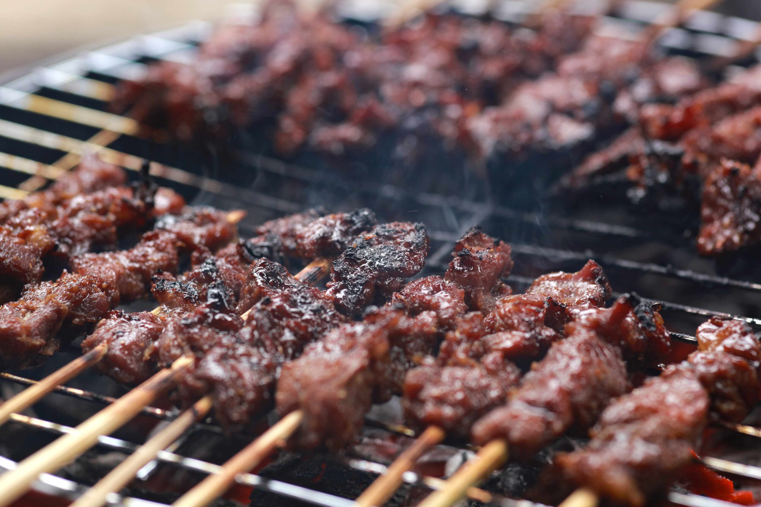 satay or sate food background 2023 11 27 05 09 20 utc
