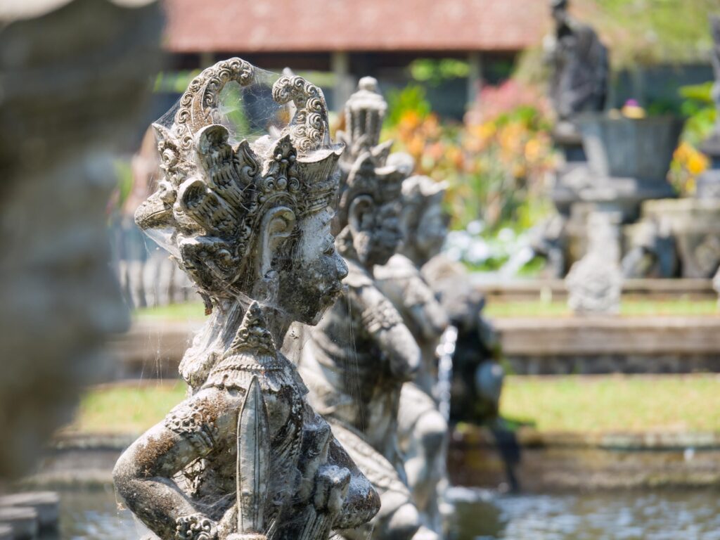 Sculpture in Taman Ujung Water Palace , Bali