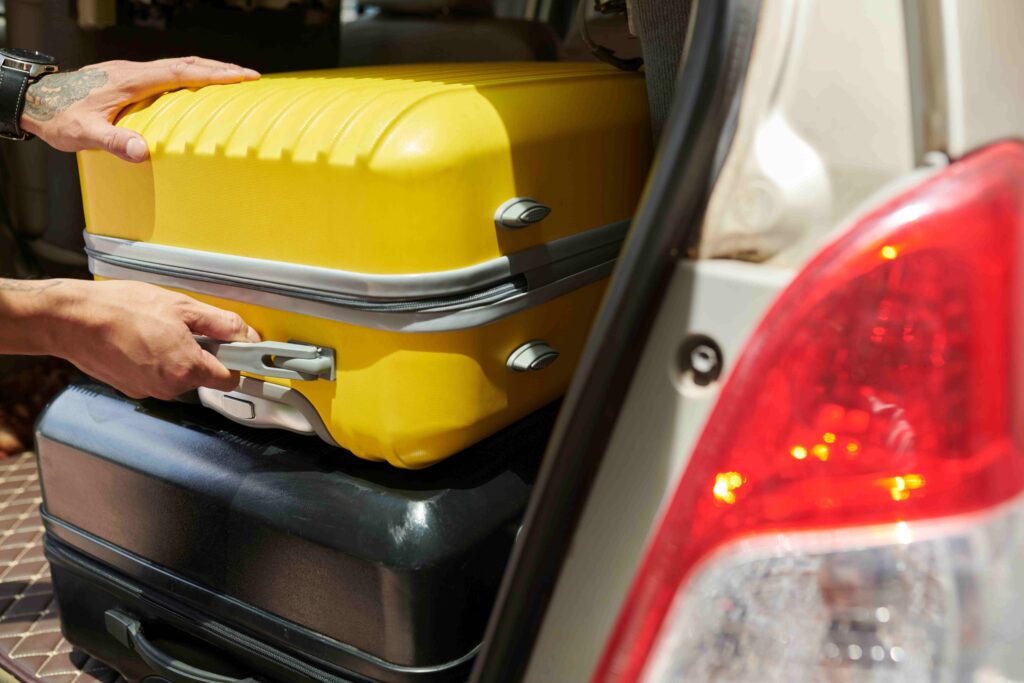 Taking Luggage out of Trunk