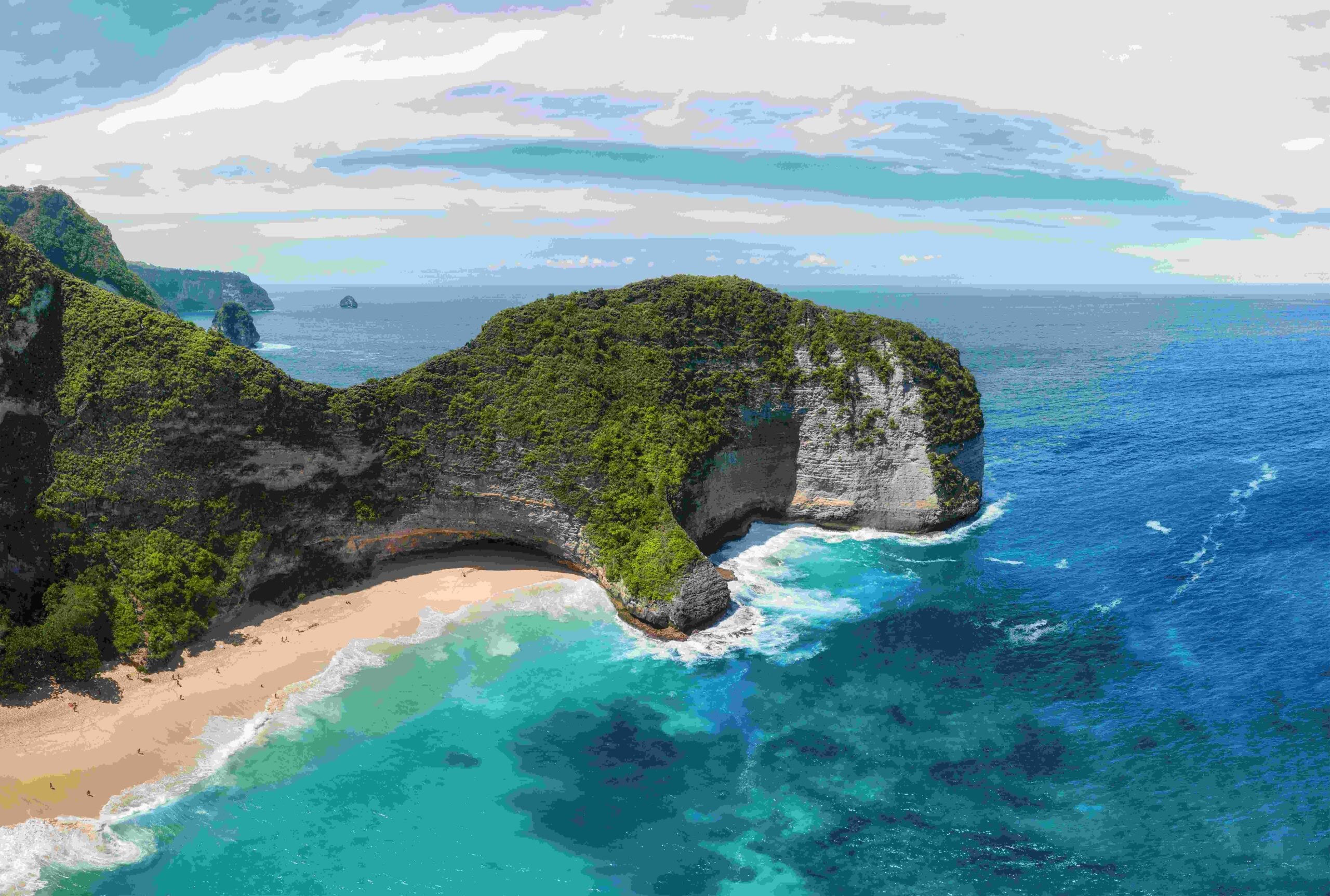 aerial view at the sea and rocks blue water backg 2023 11 27 04 52 05 utc