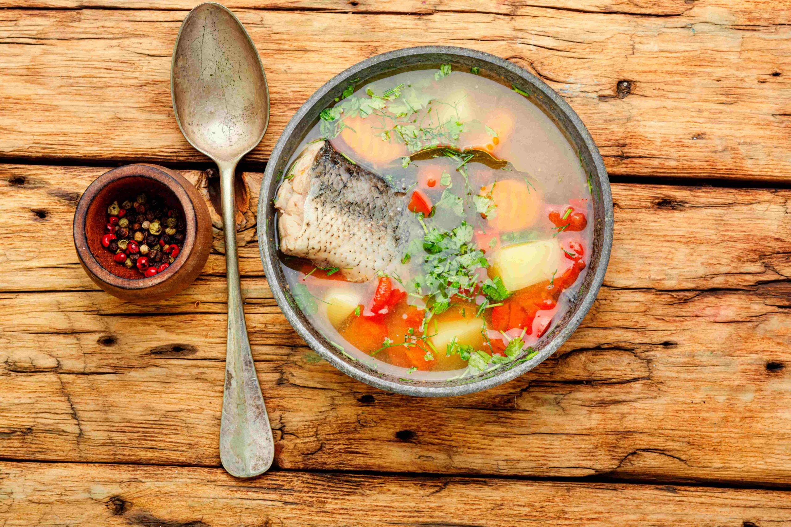 Fish soup or chowder