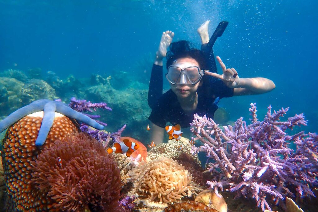 woman snorkeling underwater 2023 11 27 05 15 22 utc