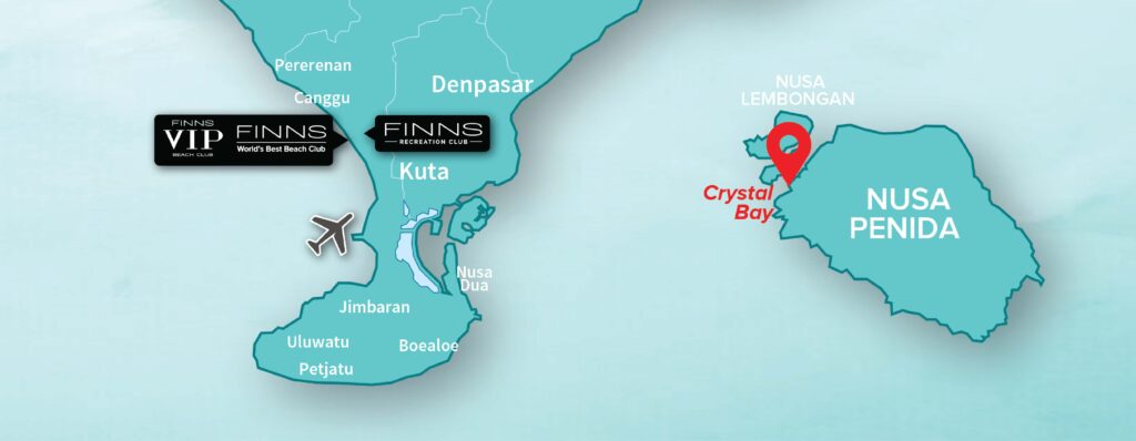 Crystal Bay FINNS BALI MAP