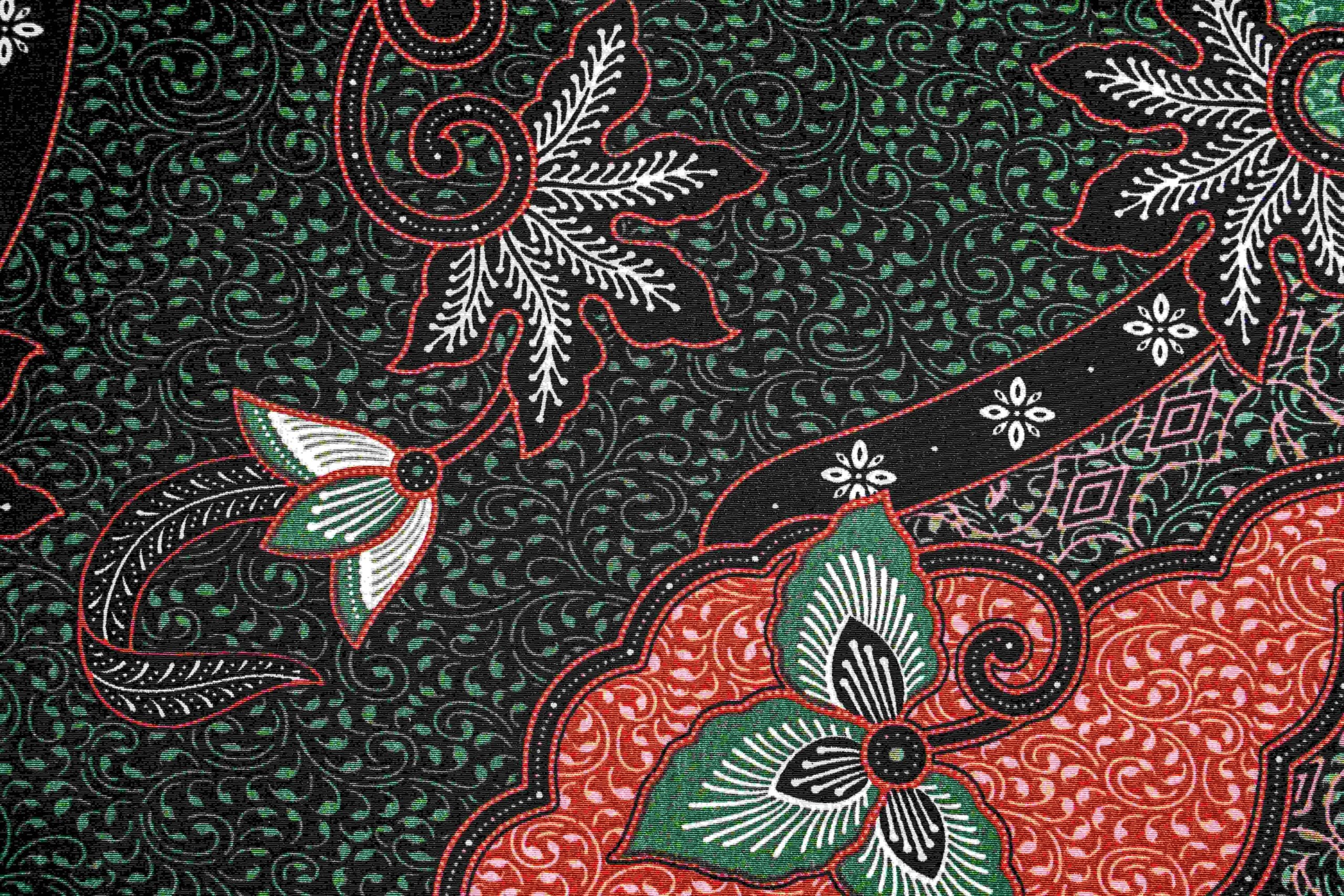 Batik cloth craftsmen from indonesia