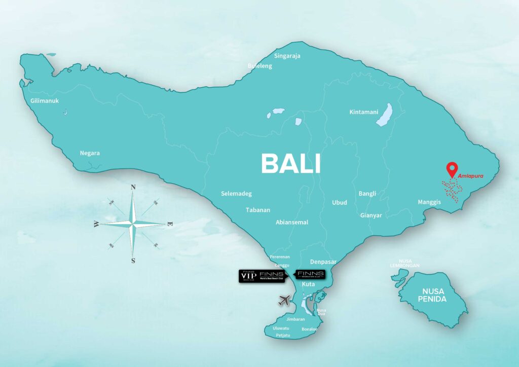 Amplapura FINNS BALI MAP