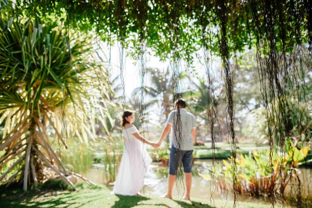 couple relax on beach resort