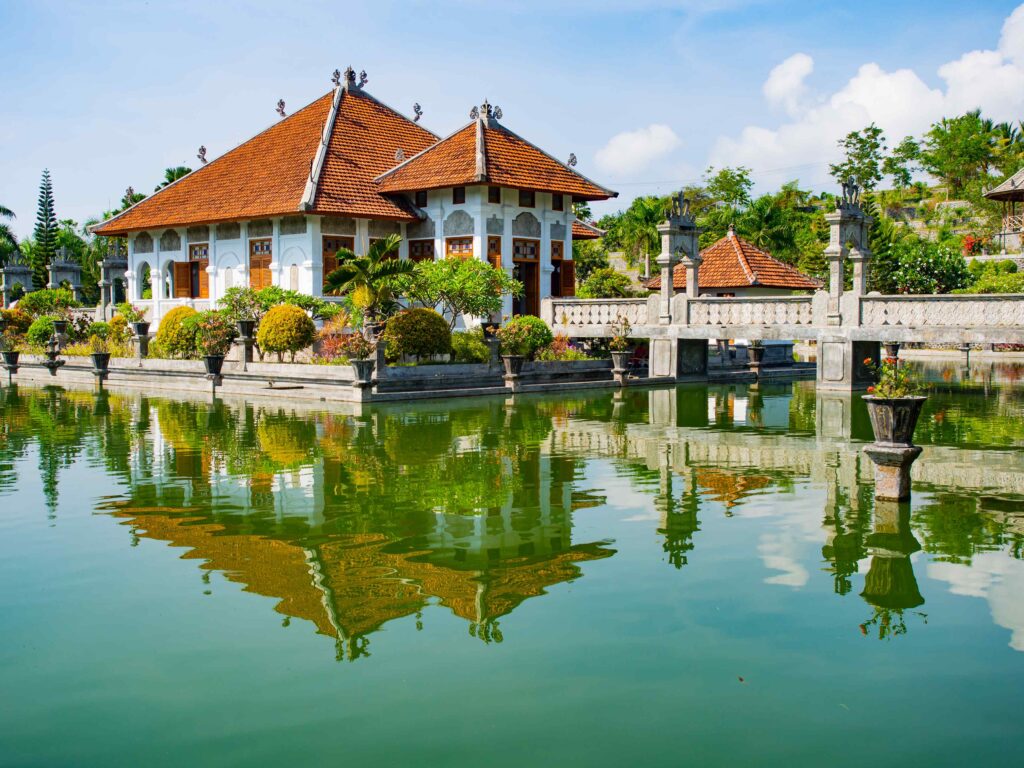 Karangasem water temple palace in Bali