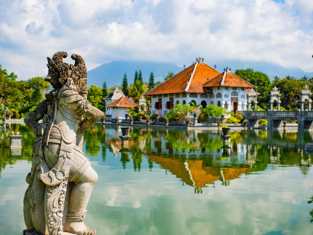 Karangasem water temple palace in Bali