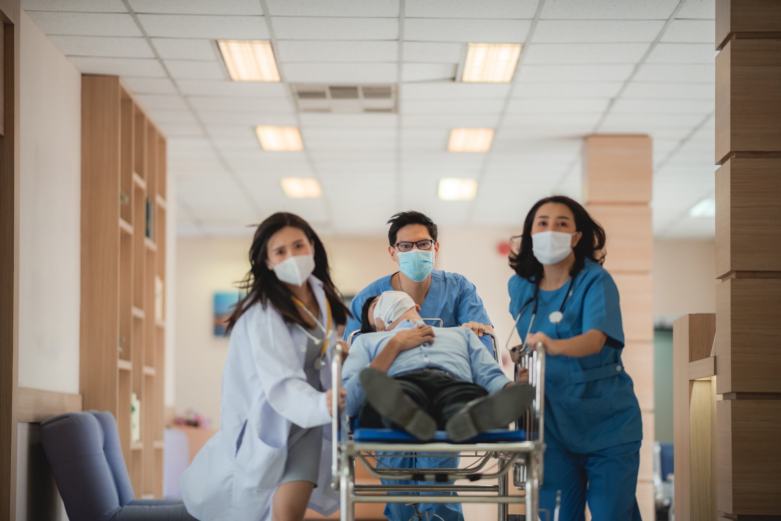 emergency patient, professional doctor working for help emergency patient at hospital health care