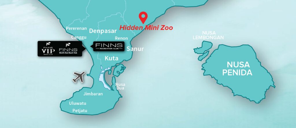 Hidden Mini Zoo Bali FINNS BALI MAP