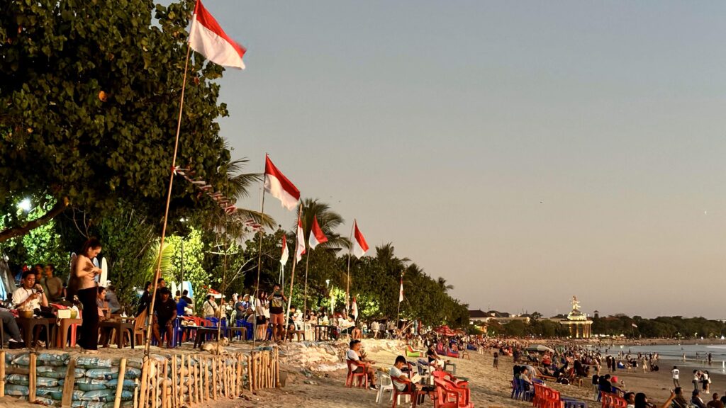 Pantai Kuta Independence Day August 2024 79th Indonesia Flags Natalia 18080004 Natalia Situmorang