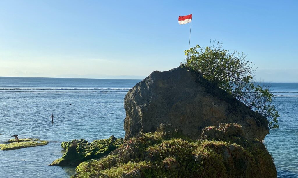 Pecatu Indonesian Flag by the Sea 23040016 Sazkya Dorothy