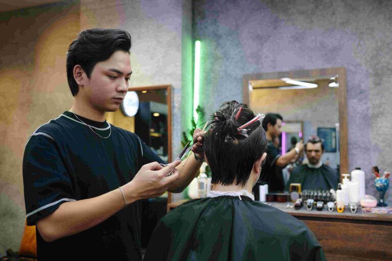barber cutting hair of client 2024 05 27 21 18 04 utc