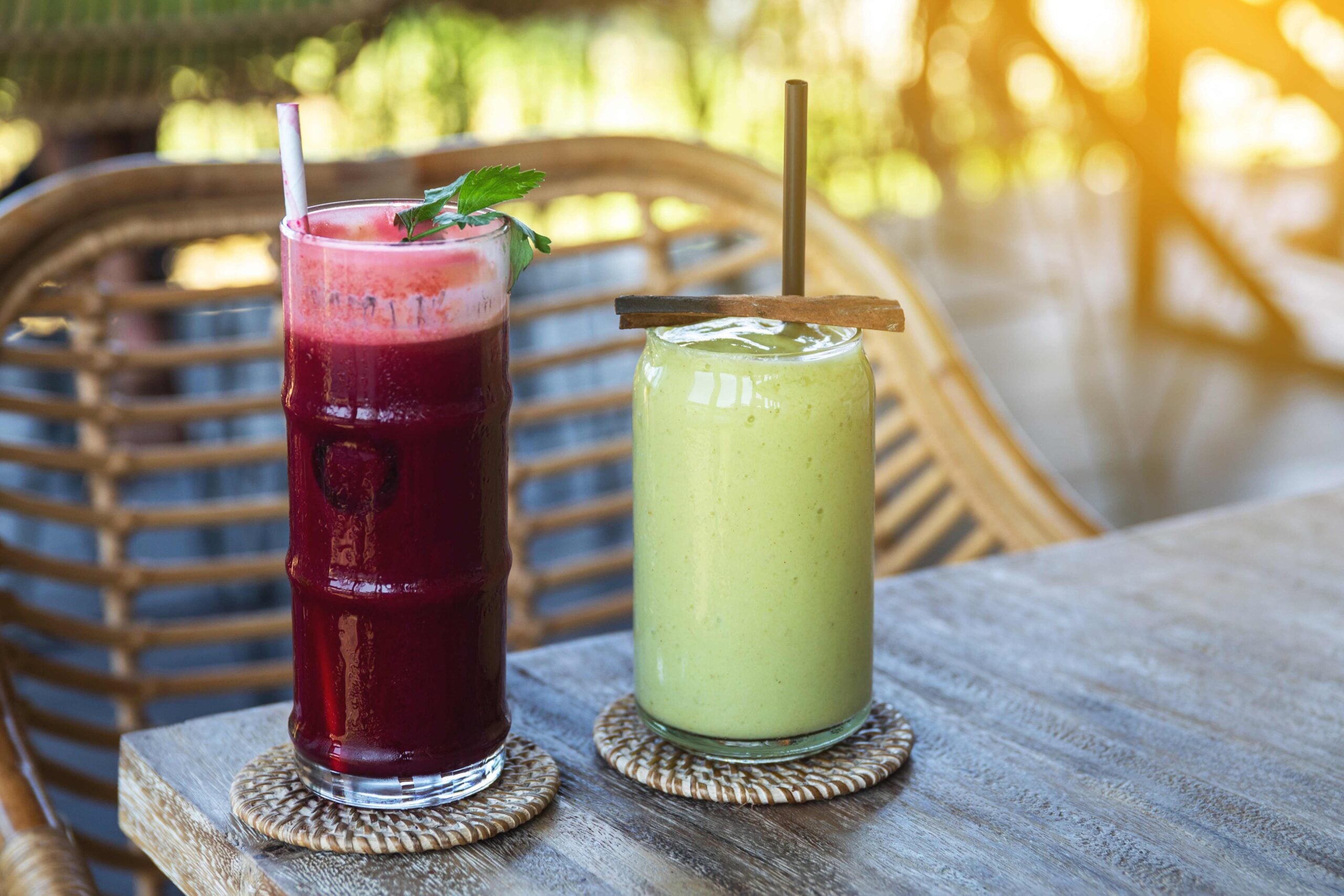 glass of delicious beetroot juice and healthy avoc 2023 11 27 04 50 03 utc
