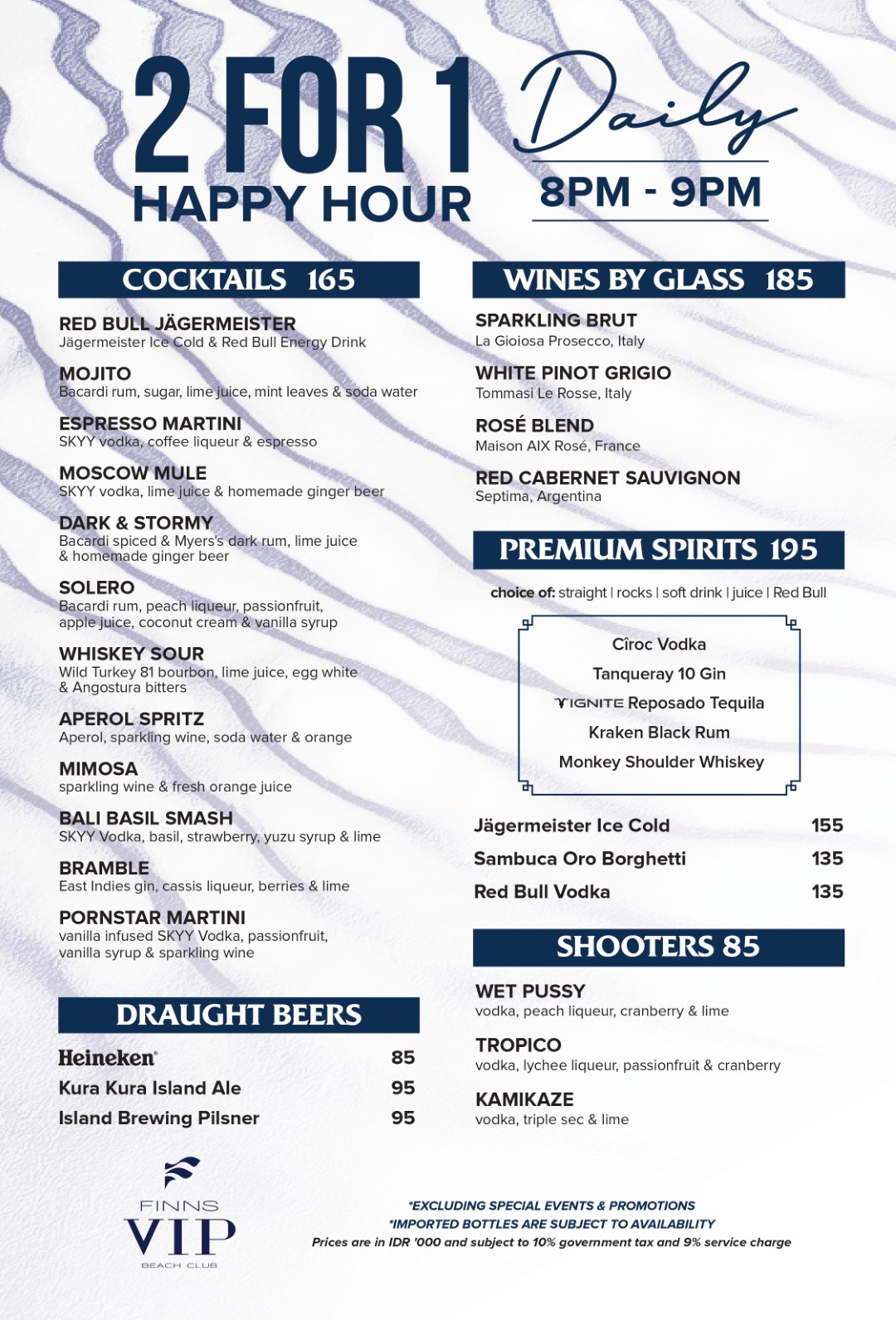 2024 VIP HH Menu with Shooters page 0001