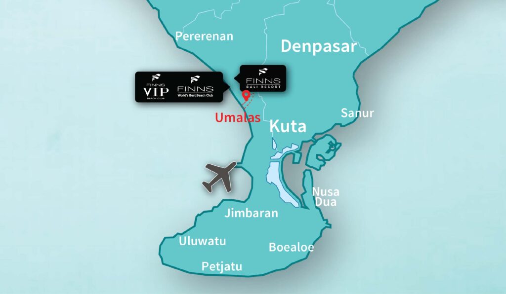 Umalas FINNS BALI MAP