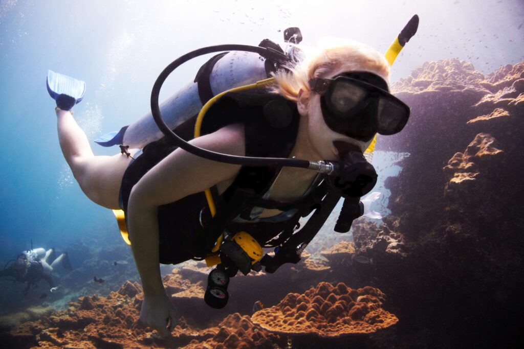 ocean adventurer female scuba diver closely passe 2023 11 27 05 33 54 utc