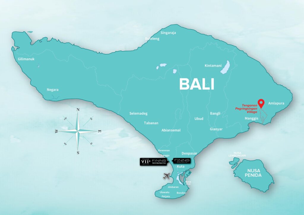 Tenganan Pegringsingan Village FINNS BALI MAP