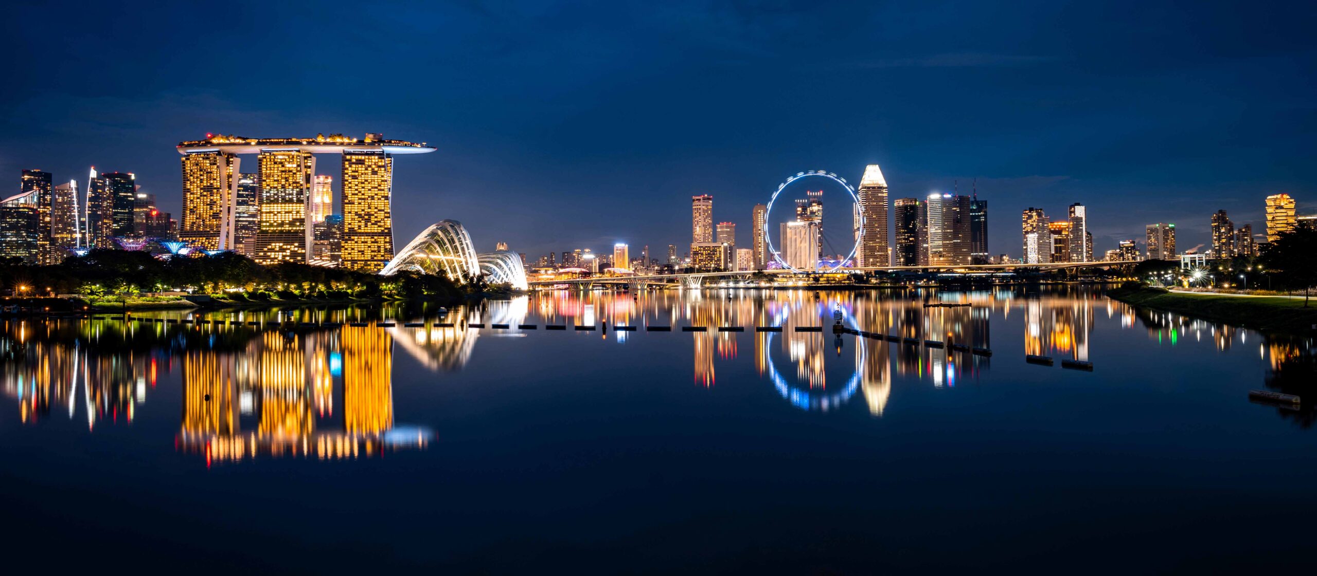 Singapore city skyline with modern skyscraper architecture building for concept of financial